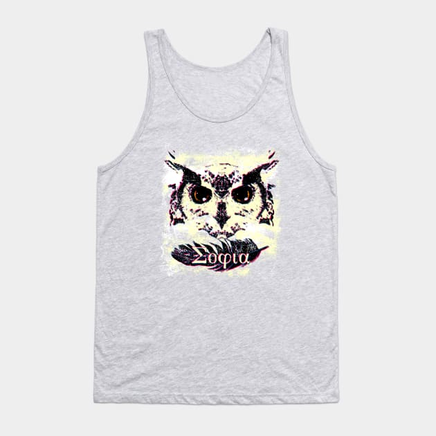 Athena's Owl I Tank Top by mellamomateo